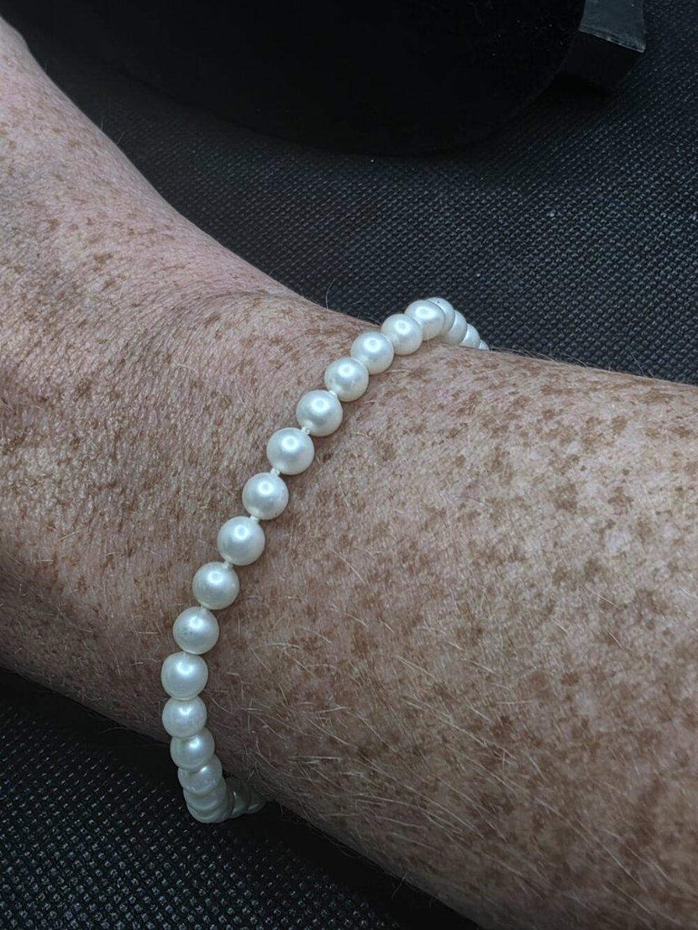 Vintage 14K Gold Pearl Bracelet with PJS Clasp Cultured Pearls